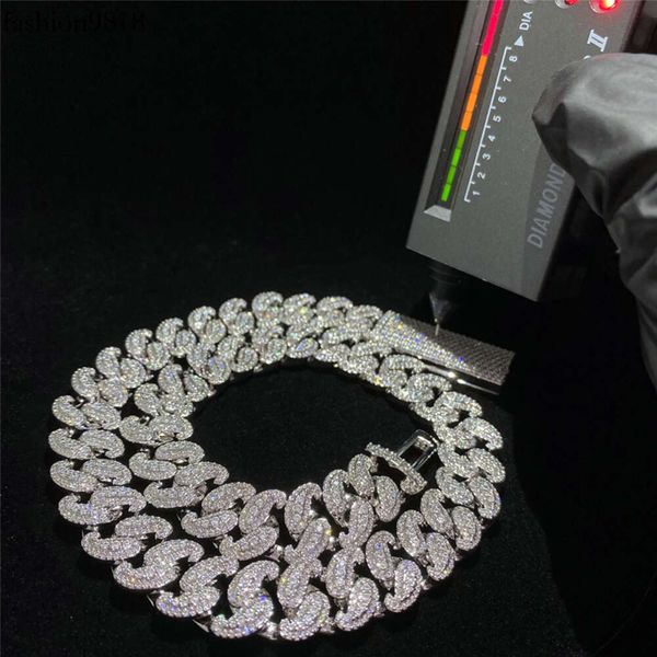 big baller cuban necklace full iced out moissanite cuban link chain bling diamond sier gold miami cuban chain, Silver
big baller cuban necklace full iced out moissanite cuban link chain bling diamond sier gold miami cuban chain, Silver