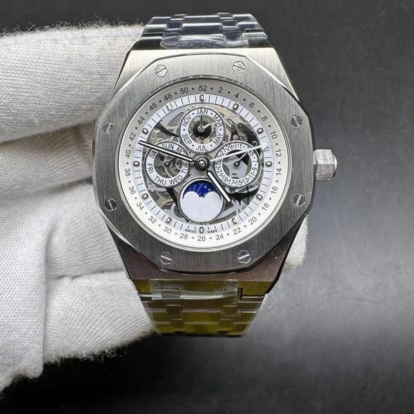 men's watch automatic 2813 movement steel case 42mm white skeleton dial full works sub-dials men watches, Slivery;brown
men's watch automatic 2813 movement steel case 42mm white skeleton dial full works sub-dials men watches, Slivery;brown