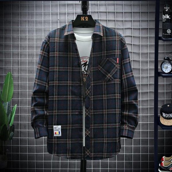 men's casual shirts 2021 autumn fashion double plaid printed long sleeve shirt classic quality business professional workwear226g, White;black
men's casual shirts 2021 autumn fashion double plaid printed long sleeve shirt classic quality business professional workwear226g, White;black