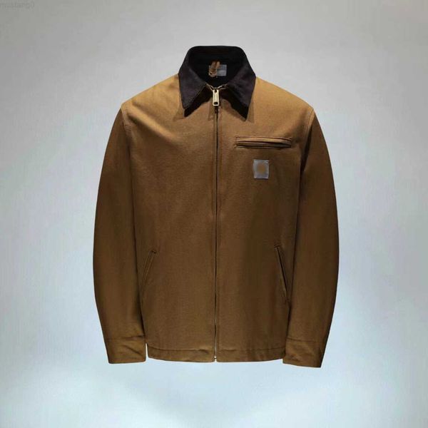 mens jacket vintage style classic designer detroit work coat jacket streatwear, Black;brown
mens jacket vintage style classic designer detroit work coat jacket streatwear, Black;brown