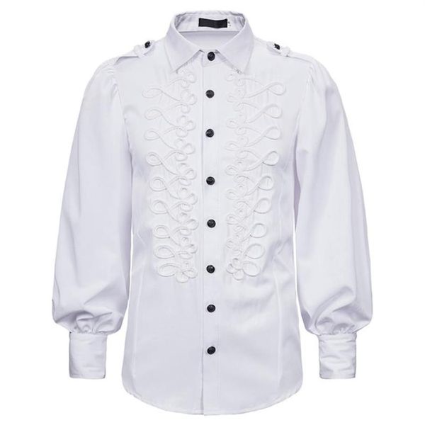 men's vintage shirt steampunk victorian solid retro evening party blouse long sleeve streetwear shirt chemise ho303z, White;black
men's vintage shirt steampunk victorian solid retro evening party blouse long sleeve streetwear shirt chemise ho303z, White;black