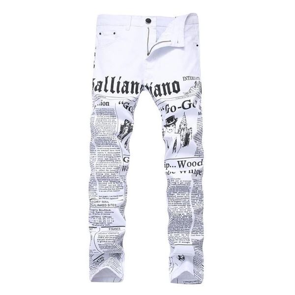 men autumn hip hop denim jeans classic spaper letter printed casual slim cowboys trousers man young fashion white2580, Blue
men autumn hip hop denim jeans classic spaper letter printed casual slim cowboys trousers man young fashion white2580, Blue