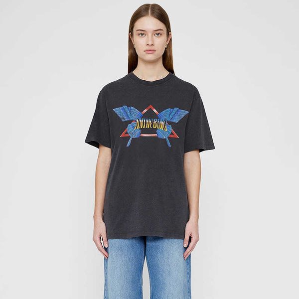 anines bing 23 women's designer t shirt ab white ink digital printing butterfly stir-fried color wash water stir-fried snow flower
anines bing 23 women's designer t shirt ab white ink digital printing butterfly stir-fried color wash water stir-fried snow flower