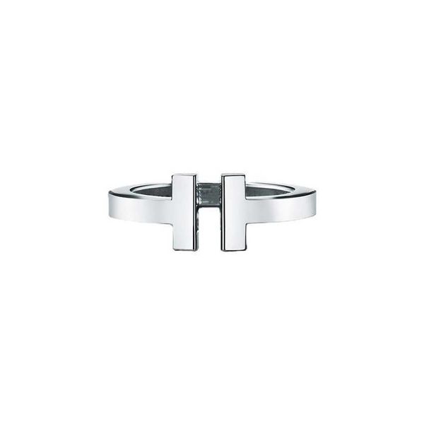 high-end tiffay tiff925 silver v gold material fashion versatile simple style paired with good double t ring gcgr
high-end tiffay tiff925 silver v gold material fashion versatile simple style paired with good double t ring gcgr