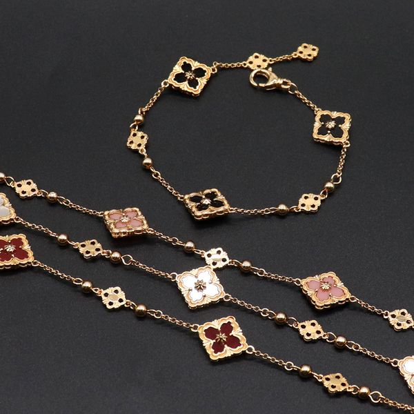 18k gold brand luxury clover designer charm bracelet geometry ethnic retro vintage elegant link chain bracelets bangle jewelry for women gir, Golden;silver
18k gold brand luxury clover designer charm bracelet geometry ethnic retro vintage elegant link chain bracelets bangle jewelry for women gir, Golden;silver