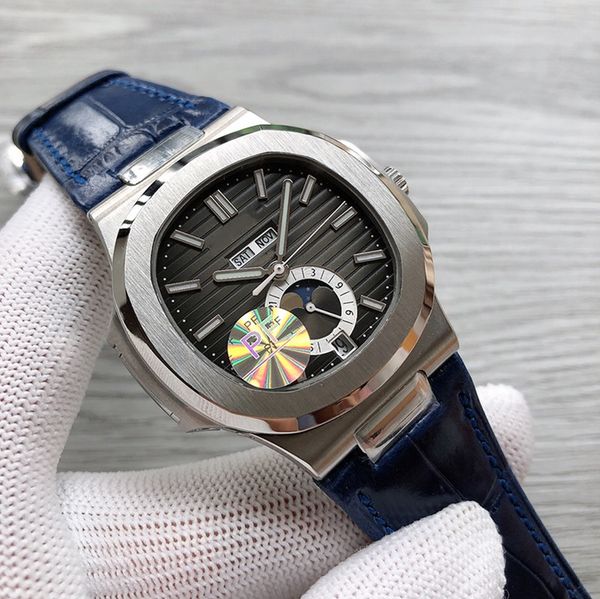 luxury watch mens perfect pp watches 5711 eta automatic super movement quality silver case grey dial waterproof wristwatches with box, Slivery;brown
luxury watch mens perfect pp watches 5711 eta automatic super movement quality silver case grey dial waterproof wristwatches with box, Slivery;brown