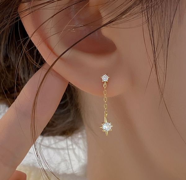 s925 sterling silver-plated 18k gold stud female octave star-studded zirconium diamond earrings earrings simple and versatile temperament ea, Golden
s925 sterling silver-plated 18k gold stud female octave star-studded zirconium diamond earrings earrings simple and versatile temperament ea, Golden