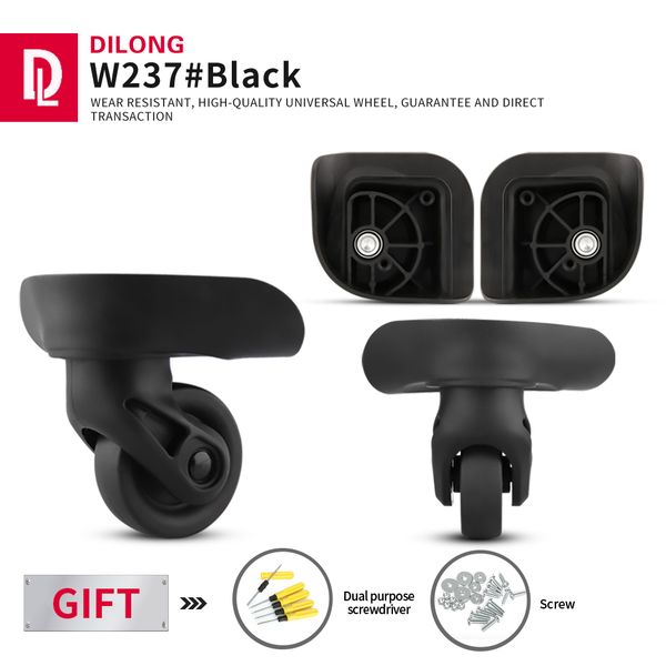 bag parts accessories dilong w237 luggage universal wheels accessories repair password box trolley repair with screws rubber swivel caster 2, Black
bag parts accessories dilong w237 luggage universal wheels accessories repair password box trolley repair with screws rubber swivel caster 2, Black