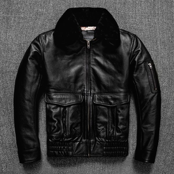 men's jackets classic flight style air force men genuine leather jacket black plus size cowhide aviation coat warm cotton leather cloth, Black;brown
men's jackets classic flight style air force men genuine leather jacket black plus size cowhide aviation coat warm cotton leather cloth, Black;brown