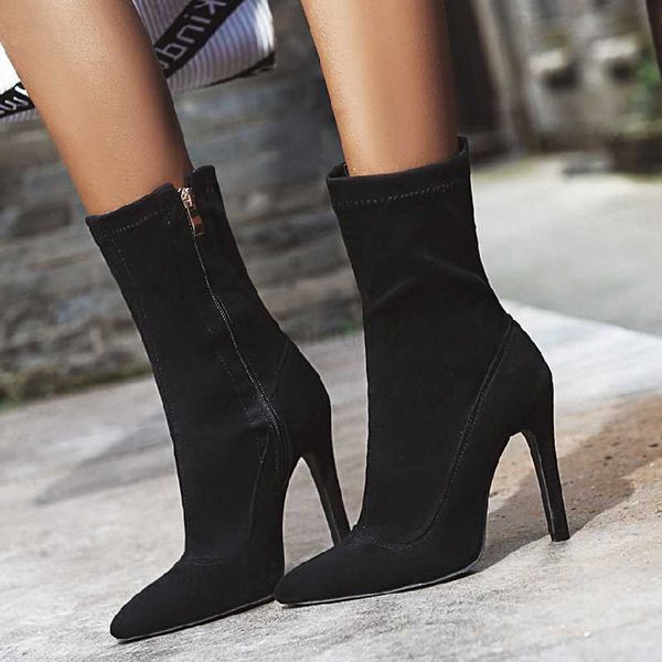 dress shoes 2022 women's large fashion spring and autumn ankle boots elastic blue red high heels party shoes, Black
dress shoes 2022 women's large fashion spring and autumn ankle boots elastic blue red high heels party shoes, Black