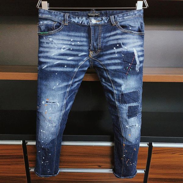 dsq phantom turtle men's jeans mens luxury designer jeans skinny ripped cool guy causal hole denim fashion brand fit jeans me2615, Blue
dsq phantom turtle men's jeans mens luxury designer jeans skinny ripped cool guy causal hole denim fashion brand fit jeans me2615, Blue