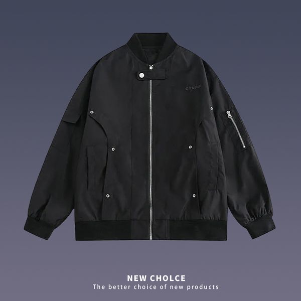 men's jackets american street jacket retro design pocket decoration baseball suit ins loose couple coat korean fashion men clothing 230, Black;brown
men's jackets american street jacket retro design pocket decoration baseball suit ins loose couple coat korean fashion men clothing 230, Black;brown