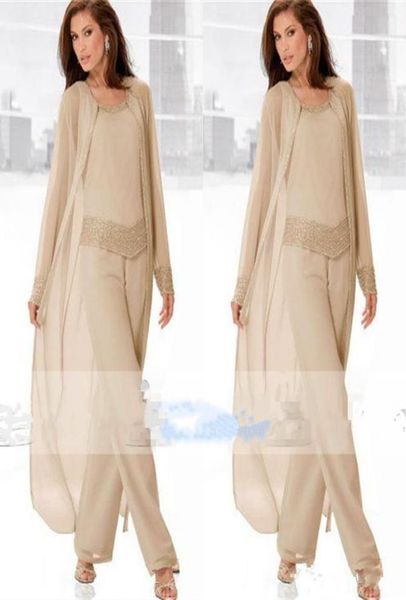 2018 champagne three piece mother of the bride pant suits with long jackets long sleeves beaded chiffon mother plus size wedding g1986967, Black;red
2018 champagne three piece mother of the bride pant suits with long jackets long sleeves beaded chiffon mother plus size wedding g1986967, Black;red