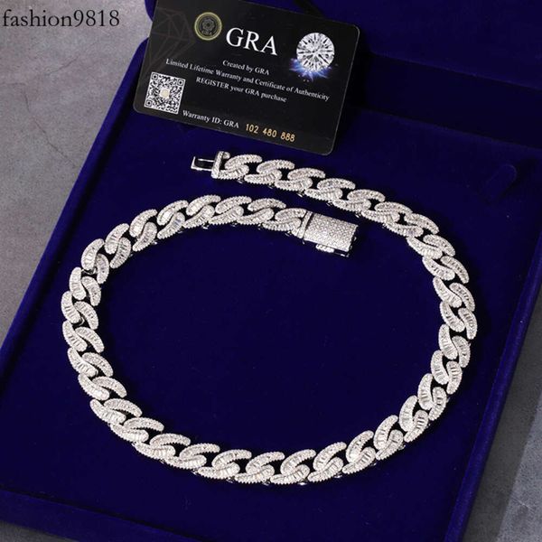 custom fashion design jewelry sterling sier moissanite baguette diamond hip hop cuban link chain, Silver
custom fashion design jewelry sterling sier moissanite baguette diamond hip hop cuban link chain, Silver
