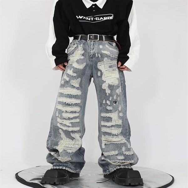men's jeans vintage high street loose straight 2023 wide leg pants american fashion hole design male trousers 2a65162692, Blue
men's jeans vintage high street loose straight 2023 wide leg pants american fashion hole design male trousers 2a65162692, Blue