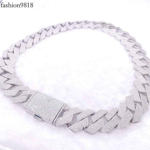 28mm s with five row vvs moissanite big cuban chain necklace cuban link chain jewelry necklace cuban link chain necklace, Silver
28mm s with five row vvs moissanite big cuban chain necklace cuban link chain jewelry necklace cuban link chain necklace, Silver