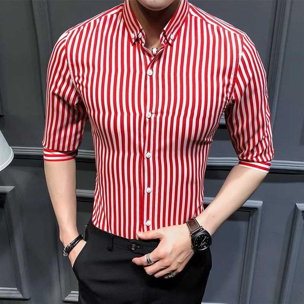 2020 brand fashion male summer pure cotton half sleeve business shirt men's lapel stripe casual shirts s-5x264e, White;black
2020 brand fashion male summer pure cotton half sleeve business shirt men's lapel stripe casual shirts s-5x264e, White;black