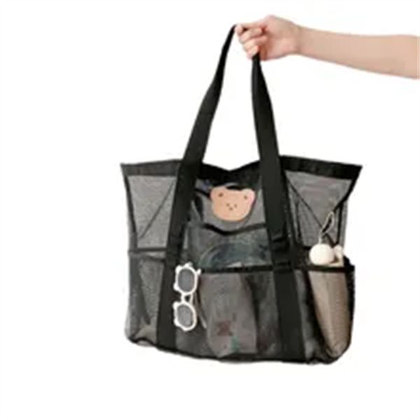 korean summer beach bag large capacity mesh mommy bag diaper nappy bag kids swimming bag women shoulder wash storage bag, Black
korean summer beach bag large capacity mesh mommy bag diaper nappy bag kids swimming bag women shoulder wash storage bag, Black