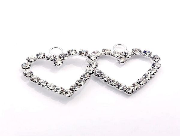 100pcs silver plate clear rhinestone heart shaped charm pendants for jewelry making bracelet necklace findings 0023072344750, Bronze;silver
100pcs silver plate clear rhinestone heart shaped charm pendants for jewelry making bracelet necklace findings 0023072344750, Bronze;silver