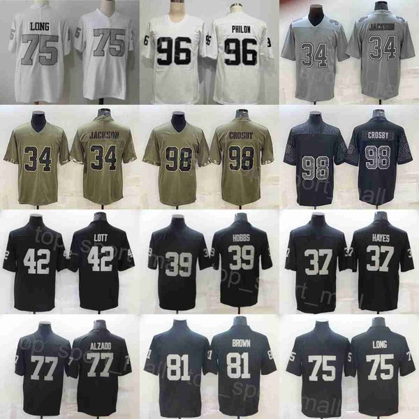 mens football 39 nate hobbs jerseys 96 darius philon 37 lester hayes 42 ronnie lott 77 lyle alzado 81 tim brown 98 maxx crosby 34 bo jackson, Black;red
mens football 39 nate hobbs jerseys 96 darius philon 37 lester hayes 42 ronnie lott 77 lyle alzado 81 tim brown 98 maxx crosby 34 bo jackson, Black;red