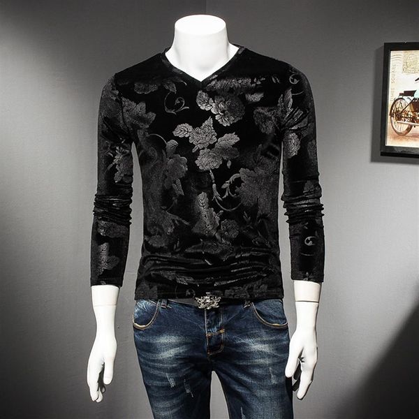 new spring and autumn men's long-sleeved t-shirts golden velvet v-neck youth korean-style slim bottoming shirts 2023 tre2985, White;black
new spring and autumn men's long-sleeved t-shirts golden velvet v-neck youth korean-style slim bottoming shirts 2023 tre2985, White;black