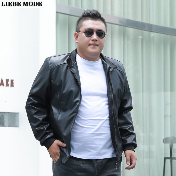 men's jackets plus size leather jacket men stand collar loose pu fashion spring autumn black brown causal oversize coat 7xl 8xl 230812
men's jackets plus size leather jacket men stand collar loose pu fashion spring autumn black brown causal oversize coat 7xl 8xl 230812