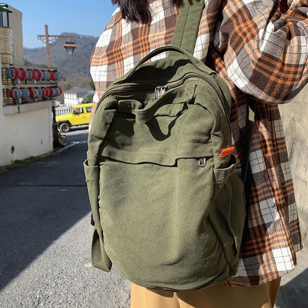 school bags annmouler women backpack canvas rucksack casual solid color daypack large capacity school bag for book bag 230811
school bags annmouler women backpack canvas rucksack casual solid color daypack large capacity school bag for book bag 230811