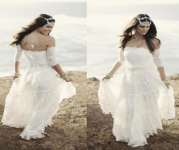 summer lace beach wedding dresses vintage bohemian bridal gowns strapless boho brides gowns plus size vintage dress with short sle2507556, White
summer lace beach wedding dresses vintage bohemian bridal gowns strapless boho brides gowns plus size vintage dress with short sle2507556, White