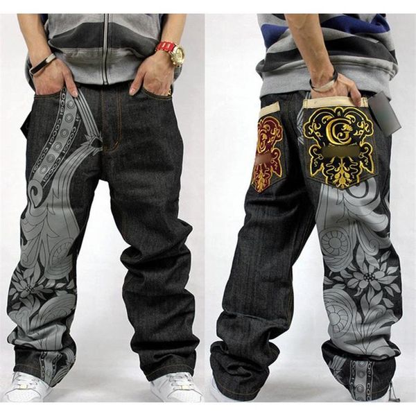 2020 summer hip hop rap baggy jeans for mens embroidery pants fashion denim male loose jeans dance straight trousers full length214m, Blue 
2020 summer hip hop rap baggy jeans for mens embroidery pants fashion denim male loose jeans dance straight trousers full length214m, Blue