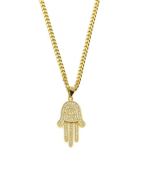 zircon fatima hand pendant gold color copper material bling crystal luck hand palm necklace chain for women3005916, Silver
zircon fatima hand pendant gold color copper material bling crystal luck hand palm necklace chain for women3005916, Silver