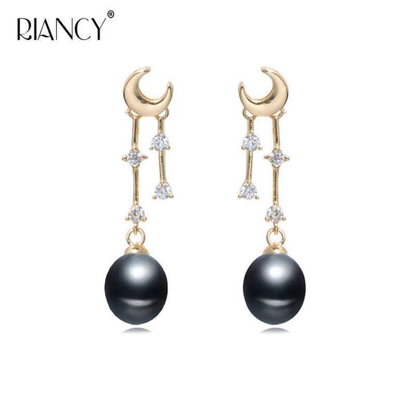 fashion natural freshwater black pearl stud earrings for women tassel earrings anniversary gift, Silver
fashion natural freshwater black pearl stud earrings for women tassel earrings anniversary gift, Silver