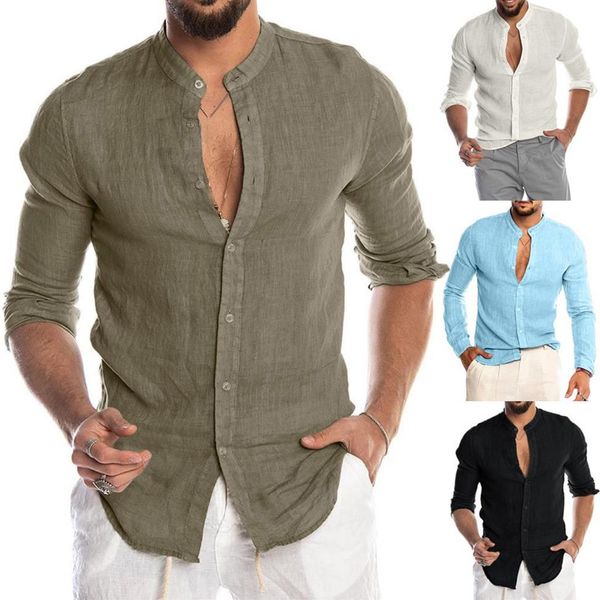 fashion men's casual o-neck button solid beach long sleeve blouse cotton linen casual slim fit baggy loose shirts blouse270k, White;black
fashion men's casual o-neck button solid beach long sleeve blouse cotton linen casual slim fit baggy loose shirts blouse270k, White;black