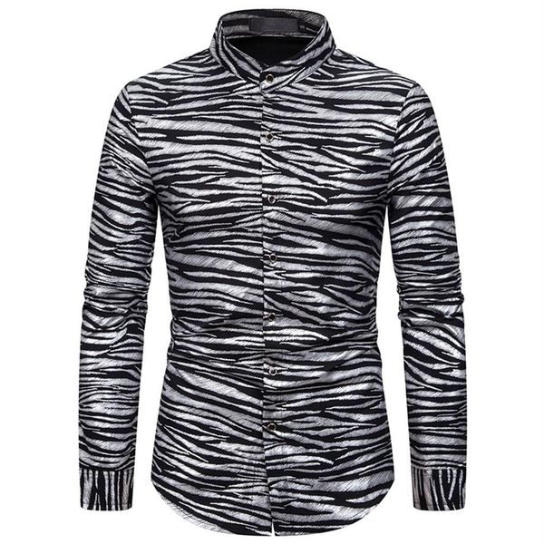 zebra stripes print long sleeve cool shirts male 2020 new streetwear dress shirt men camisa masculina plus size252v, White;black
zebra stripes print long sleeve cool shirts male 2020 new streetwear dress shirt men camisa masculina plus size252v, White;black
