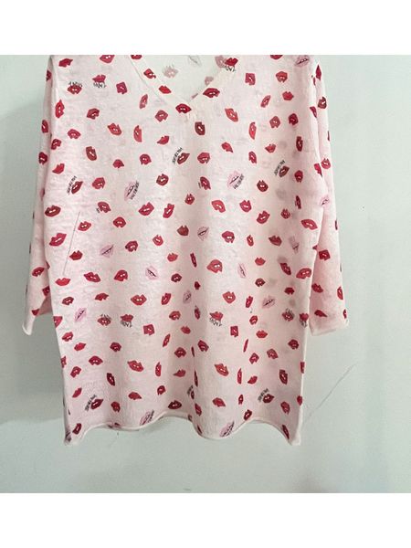 women's sweaters red lip animal print sweater women vneck vintage thin female pullover spring summer 2023 230811, White;black
women's sweaters red lip animal print sweater women vneck vintage thin female pullover spring summer 2023 230811, White;black