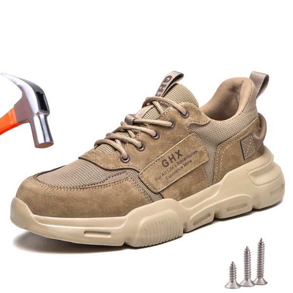 safety shoes work safety shoes man lightweight breathable boots anti-puncture steel toe anti-smashing work boots protective sneakers 230811, Black;brown
safety shoes work safety shoes man lightweight breathable boots anti-puncture steel toe anti-smashing work boots protective sneakers 230811, Black;brown