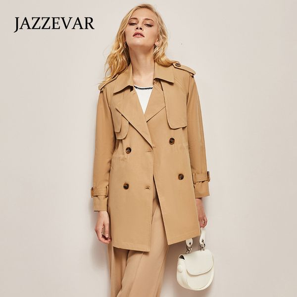 women's trench coats jazzevar 2023 springautumn khaki small windbreaker double breasted waist tight thin coat woman 230812, Tan;black
women's trench coats jazzevar 2023 springautumn khaki small windbreaker double breasted waist tight thin coat woman 230812, Tan;black