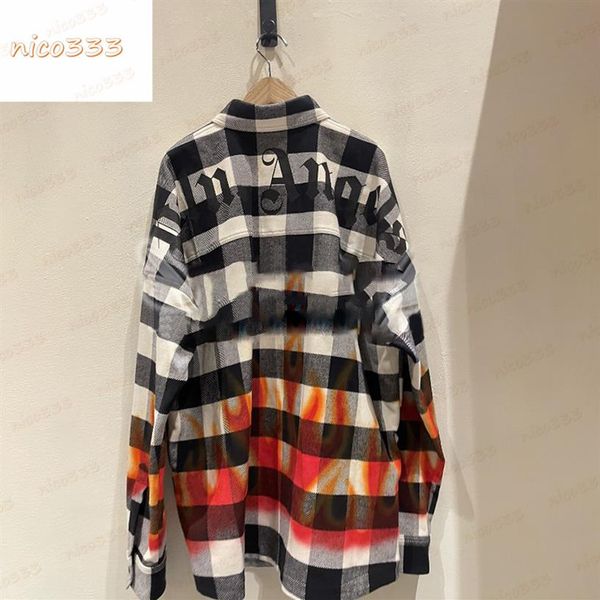 22ss new casual shirts autumn winter letters plaid loose cotton white red stitching gray men women shirt s-xl344s, White;black
22ss new casual shirts autumn winter letters plaid loose cotton white red stitching gray men women shirt s-xl344s, White;black