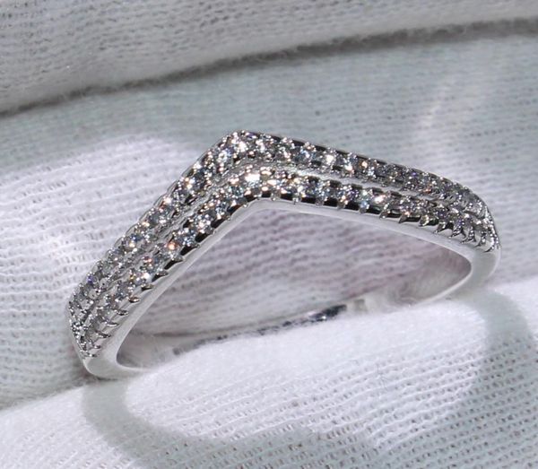double v style cute luxury jewelry 925 sterling silver pave white sapphire cz diamond party new female wedding band ring for lover1099855, Slivery;golden
double v style cute luxury jewelry 925 sterling silver pave white sapphire cz diamond party new female wedding band ring for lover1099855, Slivery;golden