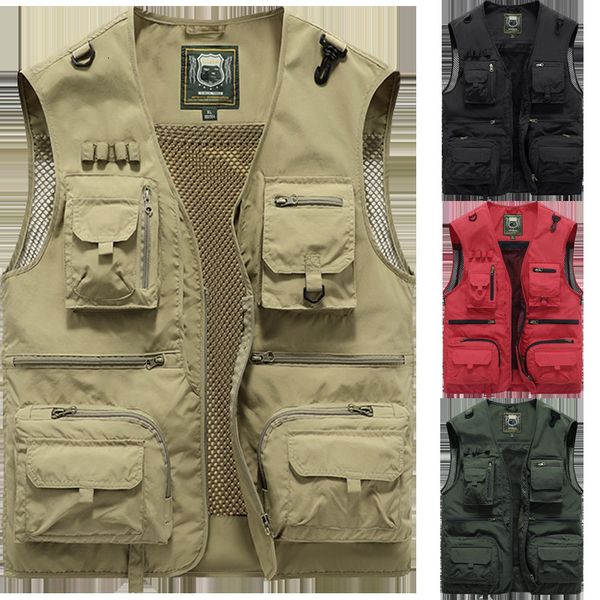 men's vests 14 pockets men tactical hiking fishing vest us pographer waistcoat mesh cargo coat sleeveless army jacket tool nylon 5xl 23, Black;white
men's vests 14 pockets men tactical hiking fishing vest us pographer waistcoat mesh cargo coat sleeveless army jacket tool nylon 5xl 23, Black;white