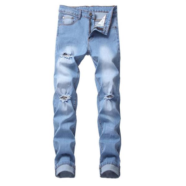 fashion men distressed ripped light blue jeans brand designer washed slim fit straight leg streetwear denim pants tx2786
fashion men distressed ripped light blue jeans brand designer washed slim fit straight leg streetwear denim pants tx2786