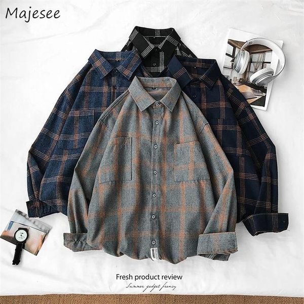 men shirts long sleeve turn-down collar large size 5xl plaid korean style vintage trendy loose students mens all-match chic new282a, White;black
men shirts long sleeve turn-down collar large size 5xl plaid korean style vintage trendy loose students mens all-match chic new282a, White;black