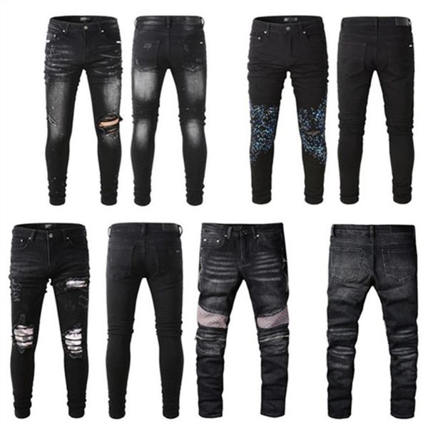 stretch holes distressed jeans designer jeans skinny ripped destroyed slim fit hip hop pants with for men denim pant biker motorcy226t, Blue
stretch holes distressed jeans designer jeans skinny ripped destroyed slim fit hip hop pants with for men denim pant biker motorcy226t, Blue