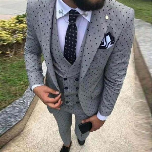 2020 slim fit men's poika dot groom suit 3 pieces casual business prom blazer latest coat pant design men suit for wedding tu248u, White;black
2020 slim fit men's poika dot groom suit 3 pieces casual business prom blazer latest coat pant design men suit for wedding tu248u, White;black