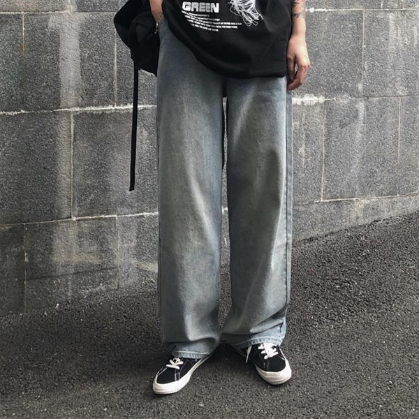 washed old men's straight jean baggy pants loose wide legs summer retro denim trousers ripped jeans for men jean homme regula234i, Blue
washed old men's straight jean baggy pants loose wide legs summer retro denim trousers ripped jeans for men jean homme regula234i, Blue