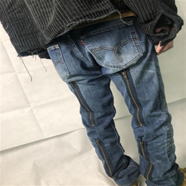 mens designer jeans needles zipper design washed destroyed knife-cut denim jeans trousers asap rocky high street fashion brand238q, Blue
mens designer jeans needles zipper design washed destroyed knife-cut denim jeans trousers asap rocky high street fashion brand238q, Blue