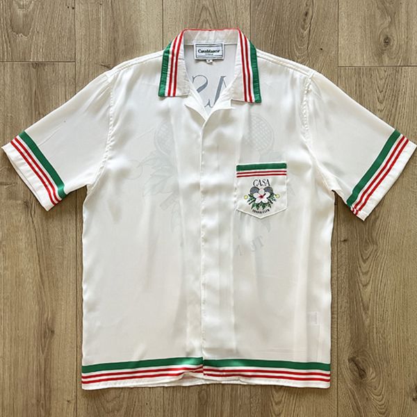 men's dress shirts casa blanca homme vetement silk casablanca shirt men women casual casablanca spring and summer tees 230812, White;black
men's dress shirts casa blanca homme vetement silk casablanca shirt men women casual casablanca spring and summer tees 230812, White;black