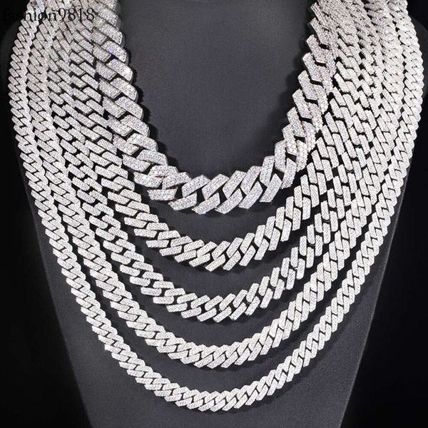custom 13mm 15mm 20mm wide 2 rows cuban chain d color vvs moissanite diamond s sier jewelry hip hop necklace, Silver
custom 13mm 15mm 20mm wide 2 rows cuban chain d color vvs moissanite diamond s sier jewelry hip hop necklace, Silver