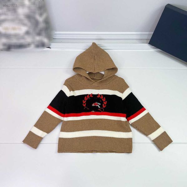 new designer baby pullover color blocking design kids hooded sweater size 100-160 cm long sleeved child knitwear, Blue
new designer baby pullover color blocking design kids hooded sweater size 100-160 cm long sleeved child knitwear, Blue