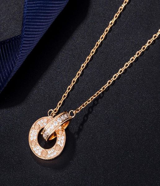 designer necklace luxury fashion jewelry party sterling silver double rings diamond pendant rose gold double loop necklaces for wo9678352
designer necklace luxury fashion jewelry party sterling silver double rings diamond pendant rose gold double loop necklaces for wo9678352