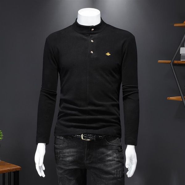 warm men's bee embroidery long-sleeved t-shirts autumn and winter slim-fit buttons thin sections plus velvet and thicken220r, White;black
warm men's bee embroidery long-sleeved t-shirts autumn and winter slim-fit buttons thin sections plus velvet and thicken220r, White;black